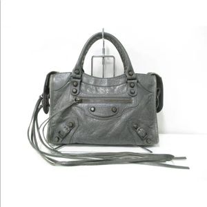 SOLD!! Balenciaga Gris Classic Mini City Bag